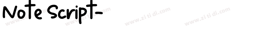 Note Script字体转换